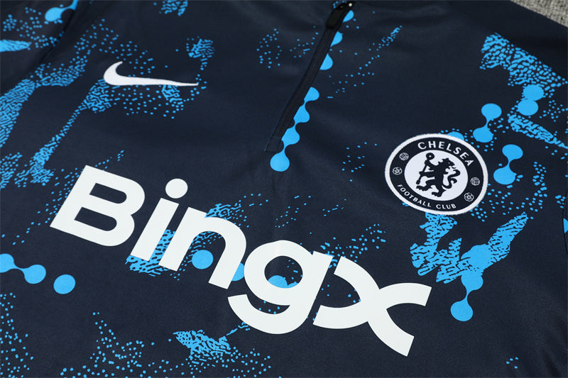 Buzo Completo Chelsea Diseño Celeste