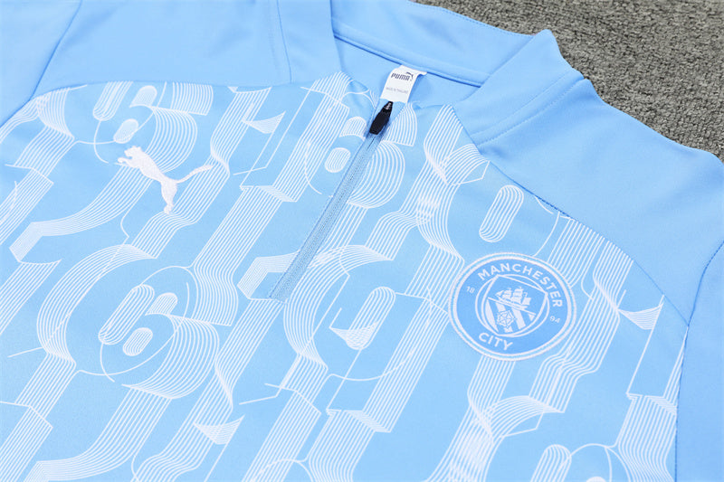 Buzo Completo Manchester City Azul Diseño Celeste