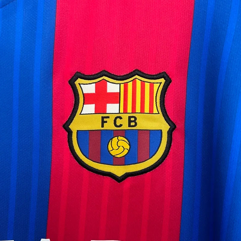 Barcelona Manga Larga Local Retro 2014/15 Versión Fan