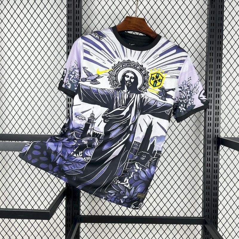 Brasil Cristo Redentor Purpura Oscuro 2025/26 Versión Fan