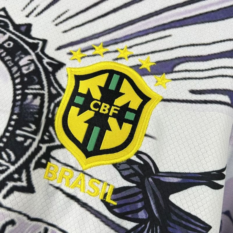 Brasil Cristo Redentor Purpura Oscuro 2025/26 Versión Fan