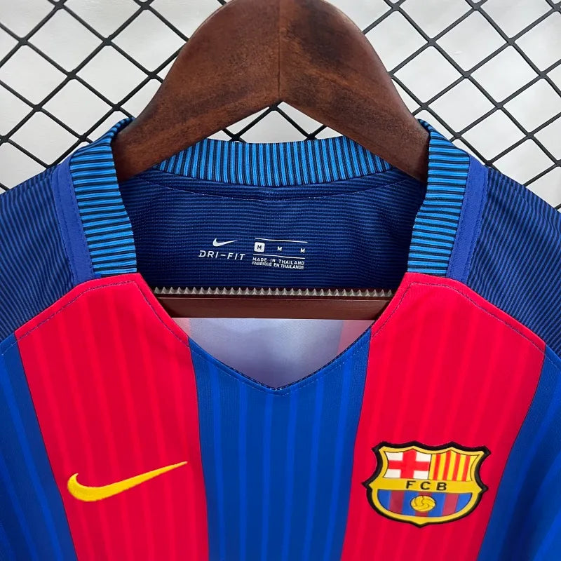 Barcelona Manga Larga Local Retro 2014/15 Versión Fan