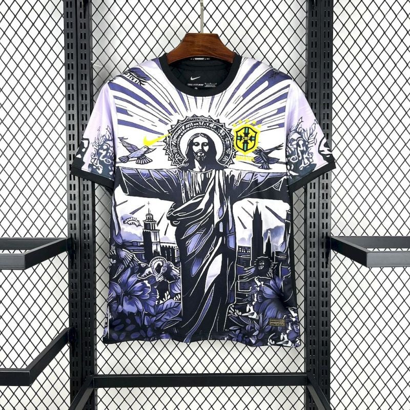 Brasil Cristo Redentor Purpura Oscuro 2025/26 Versión Fan