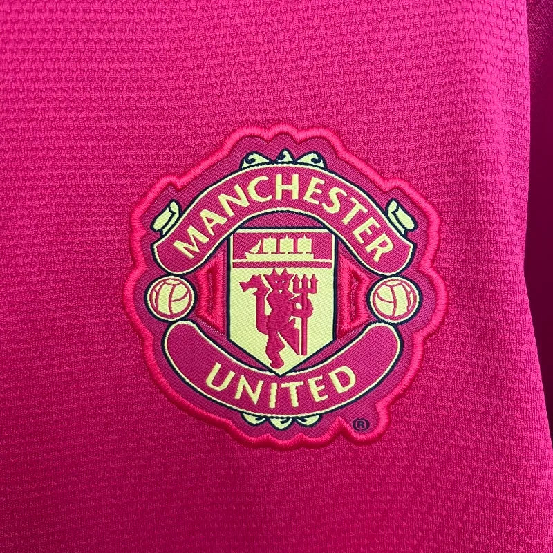 Manchester United Manga Larga Local Retro 2013/14 Versión Fan