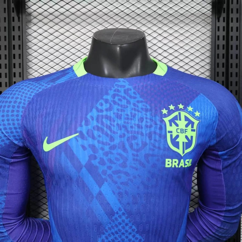 Brasil Visita 2025/26 Manga Larga Versión Jugador