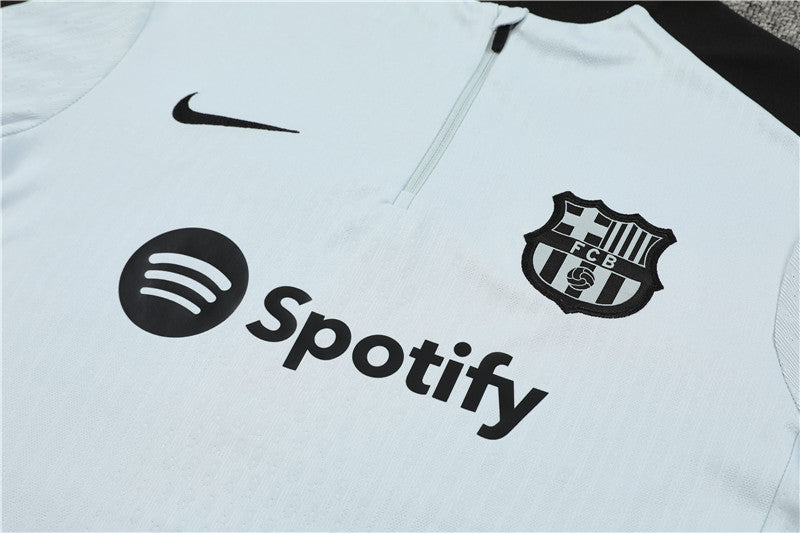 Buzo Completo FC Barcelona Blanco Negro