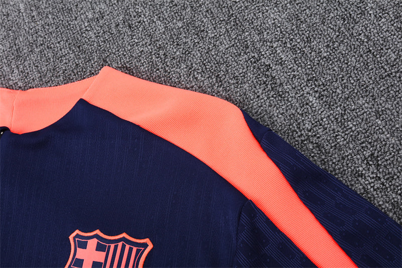Buzo Completo FC Barcelona Azul Rosado
