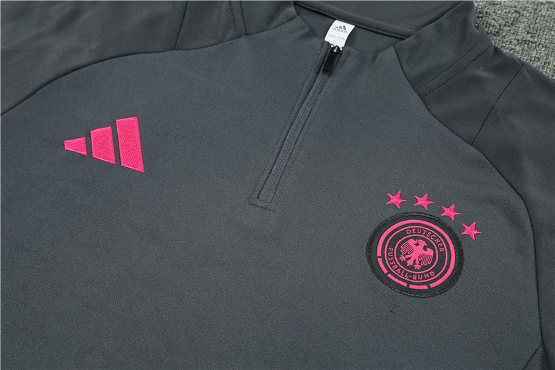Buzo Completo Alemania Gris Rosado