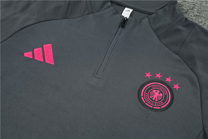 Buzo Completo Alemania Gris Rosado