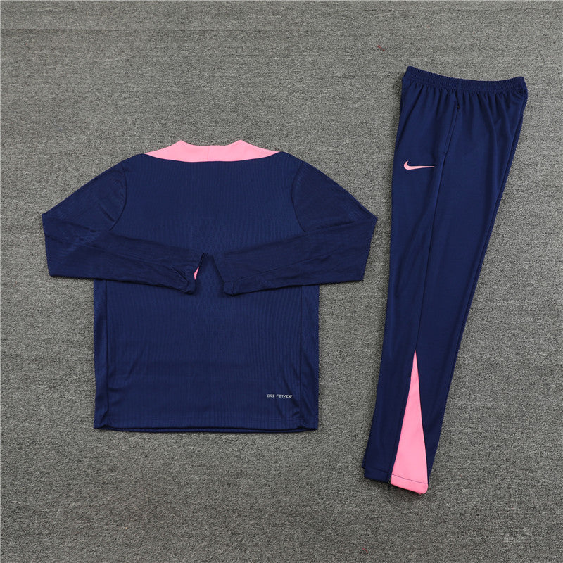 Buzo Completo Atlético de Madrid Azul Rosado