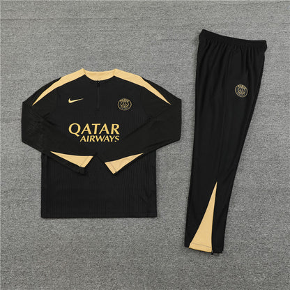 Buzo Completo PSG Negro Dorado