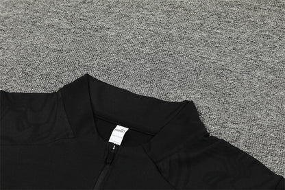 Buzo Completo AC Milán Negro Dorado