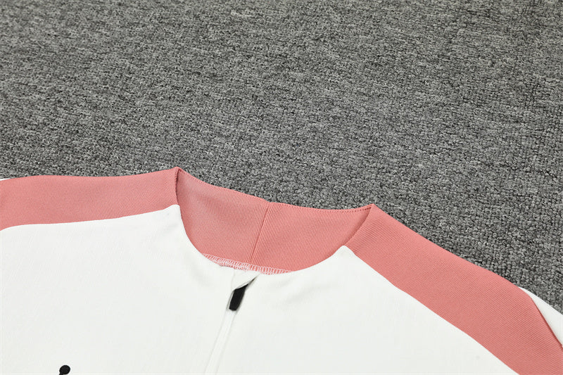 Buzo Completo PSG Blanco Rosado Edición Jordan