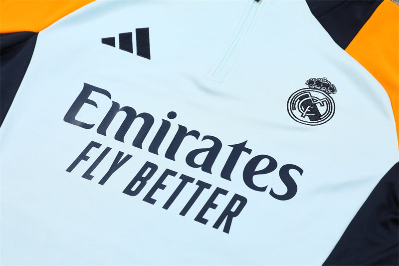 Buzo Completo Real Madrid Blanco Naranja