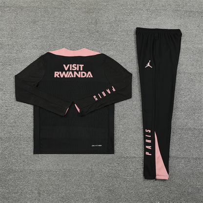 Buzo Completo PSG Negro Rosado Edición Jordan