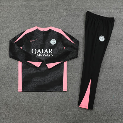 Buzo Completo PSG Negro Rosado