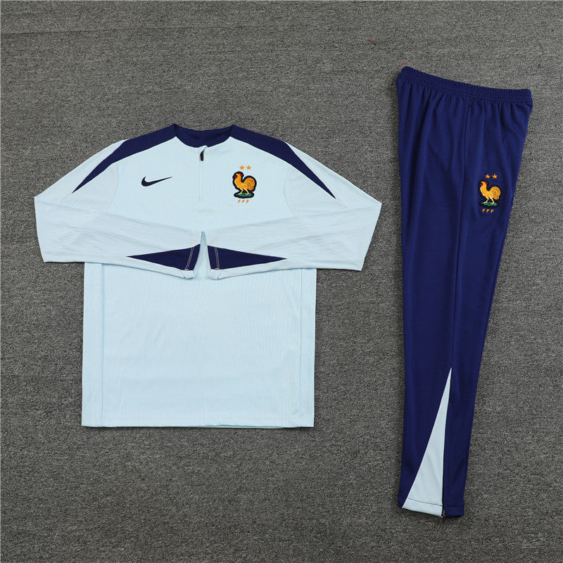 Buzo Completo Francia Blanco Azul