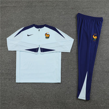 Buzo Completo Francia Blanco Azul
