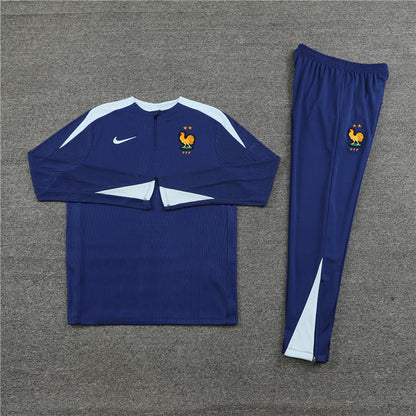 Buzo Completo Francia Azul Blanco