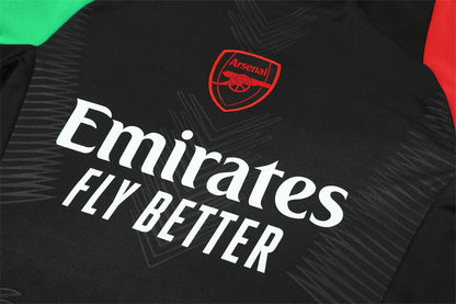 Buzo Completo Arsenal Negro Rojo y Verde