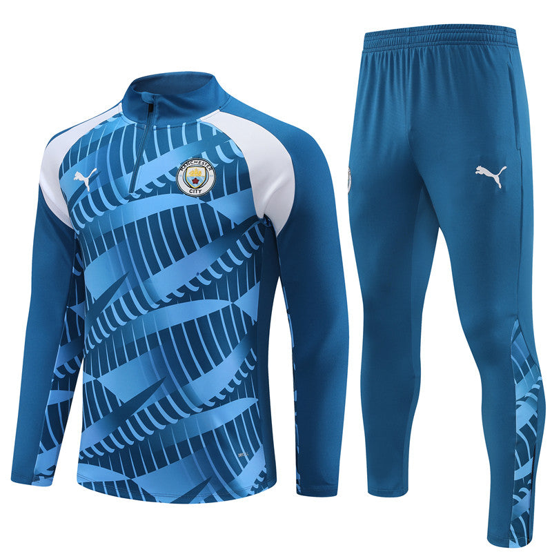 Buzo Completo Manchester City Azul Celeste Diseño