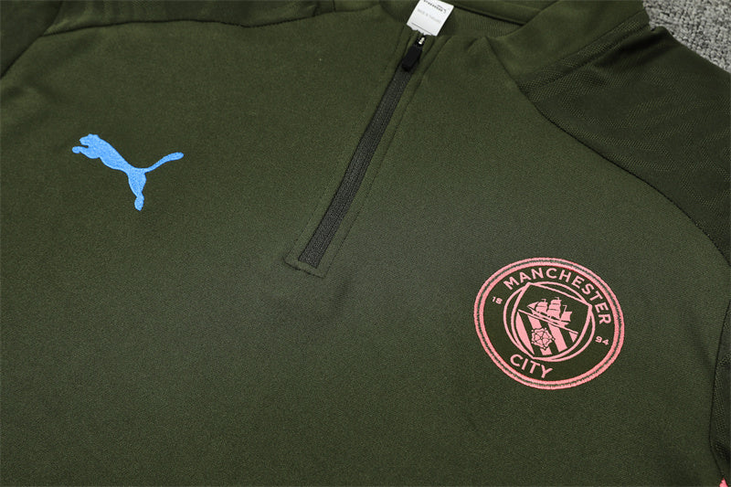 Buzo Completo Manchester City Diseño Verde Oscuro