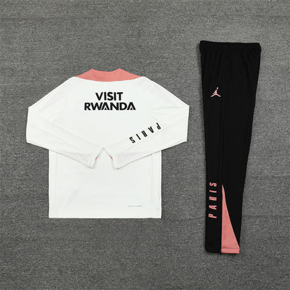 Buzo Completo PSG Blanco Rosado Edición Jordan