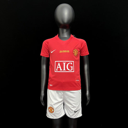 Manchester United Retro Kit Niños Local 2007/08