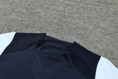 Buzo Completo Real Madrid Azul Diseño Blanco