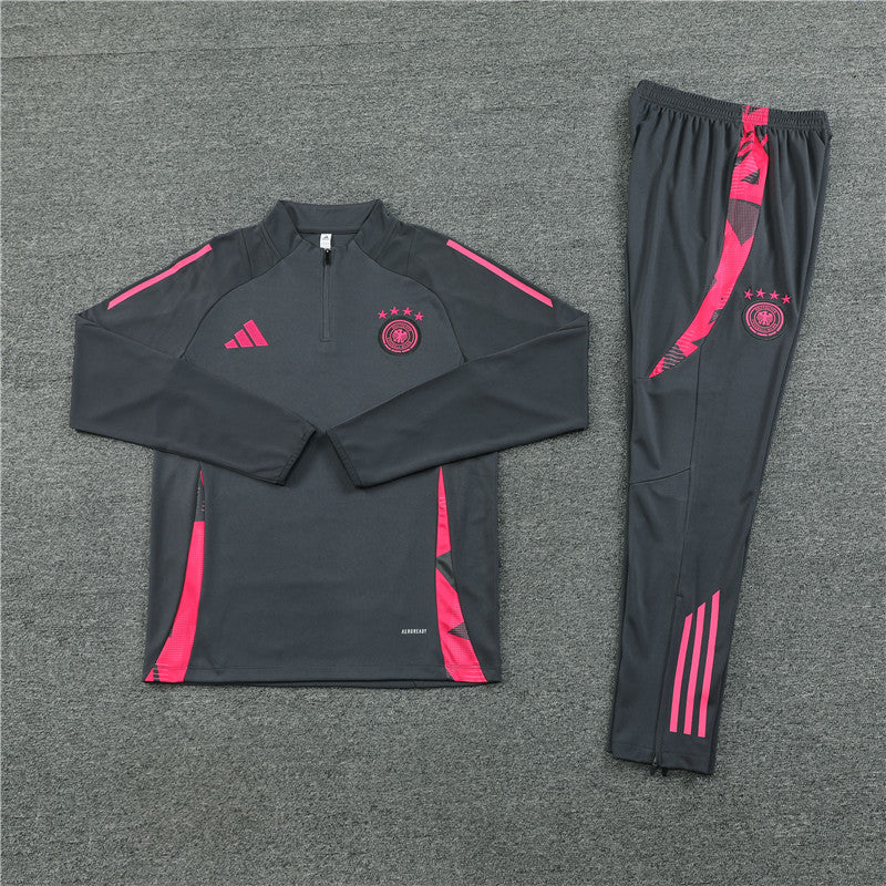 Buzo Completo Alemania Gris Rosado