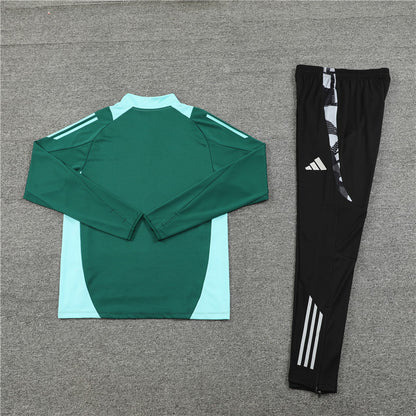 Buzo Completo Manchester United Verde Negro