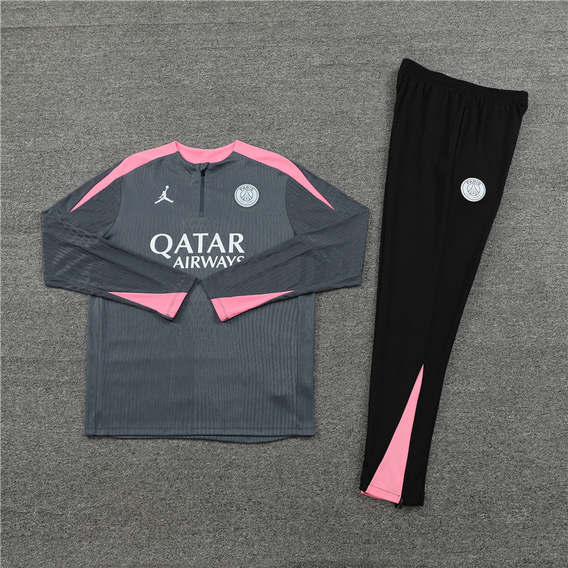 Buzo Completo PSG Gris Rosado