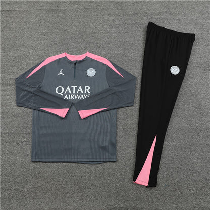 Buzo Completo PSG Gris Rosado