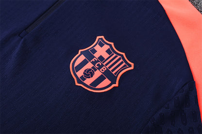 Buzo Completo FC Barcelona Azul Rosado