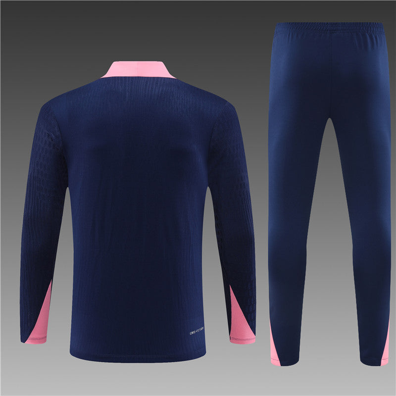 Buzo Completo Atlético de Madrid Azul Rosado