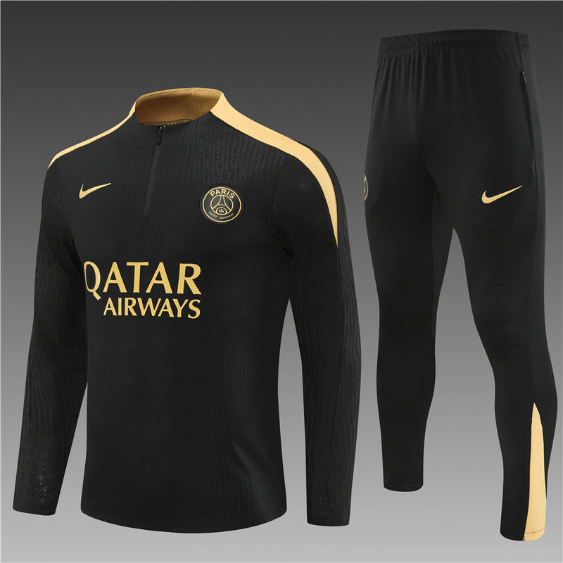 Buzo Completo PSG Negro Dorado