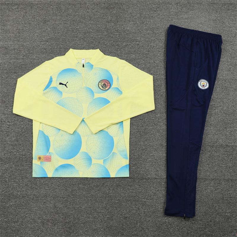 Buzo Completo Manchester City Diseño Amarillo
