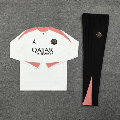 Buzo Completo PSG Blanco Rosado Edición Jordan