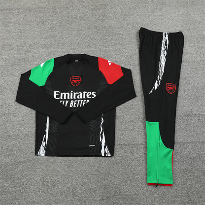 Buzo Completo Arsenal Negro Rojo y Verde