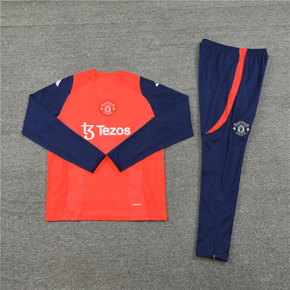 Buzo Completo Manchester United Rojo Azul