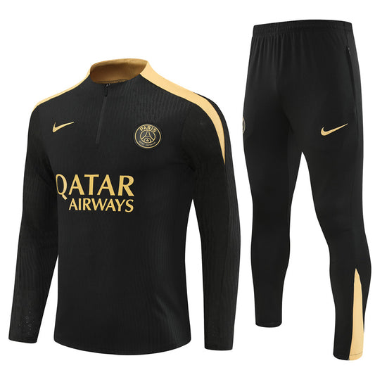 Buzo Completo PSG Negro Dorado