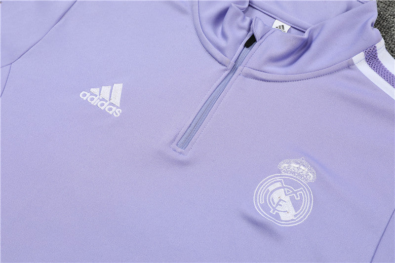 Buzo Completo Real Madrid Morado Negro 2022/23