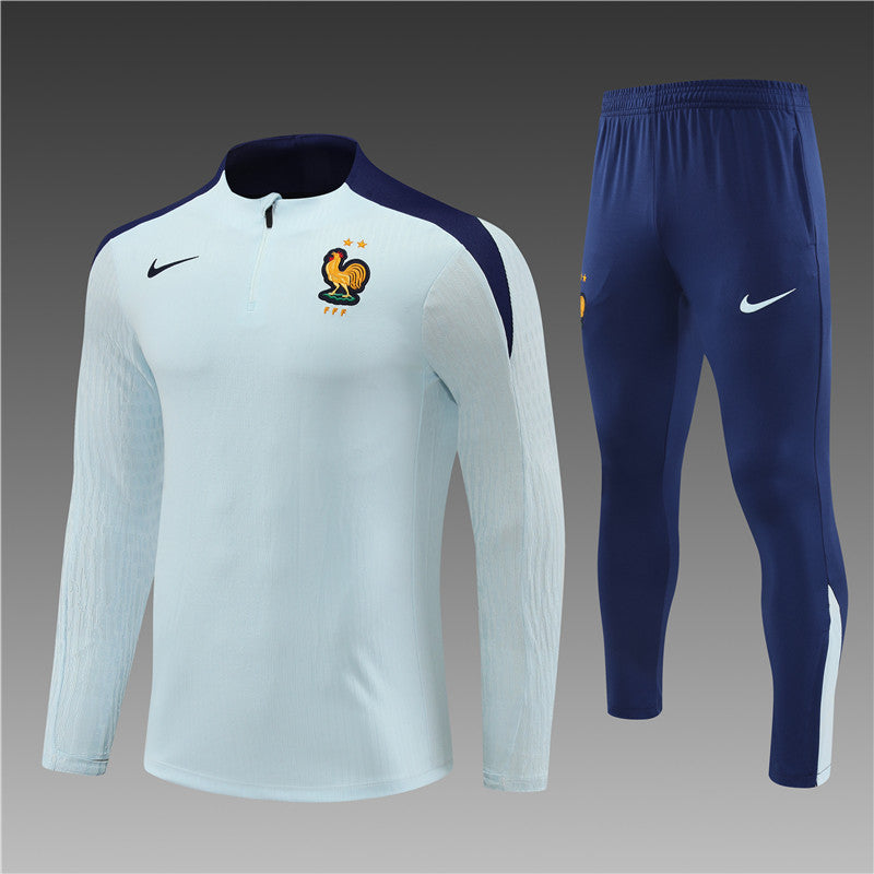 Buzo Completo Francia Blanco Azul
