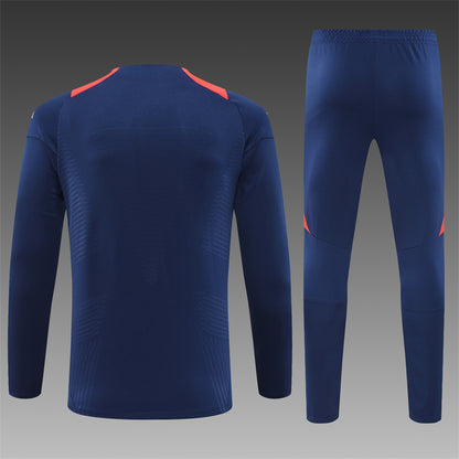 Buzo Completo Manchester United Azul Rojo