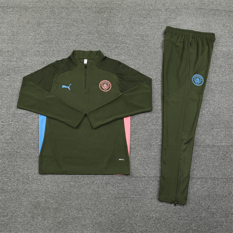 Buzo Completo Manchester City Diseño Verde Oscuro