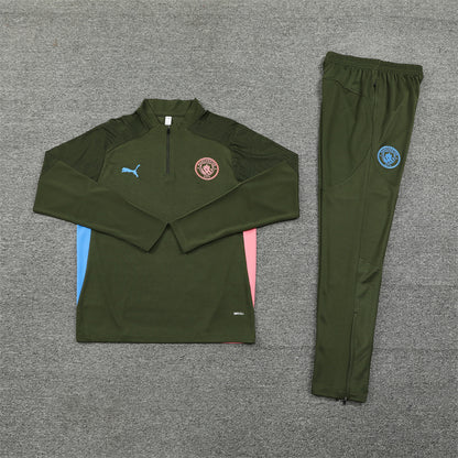 Buzo Completo Manchester City Diseño Verde Oscuro