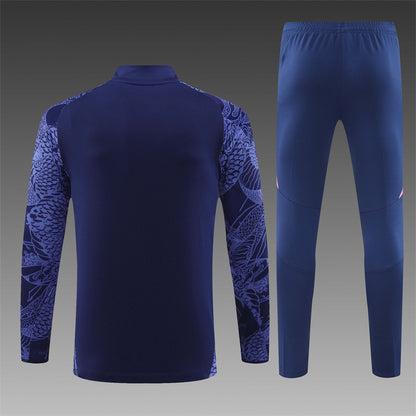 Buzo Completo Real Madrid Dragon Morado