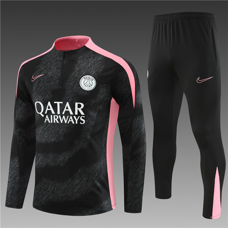 Buzo Completo PSG Negro Rosado