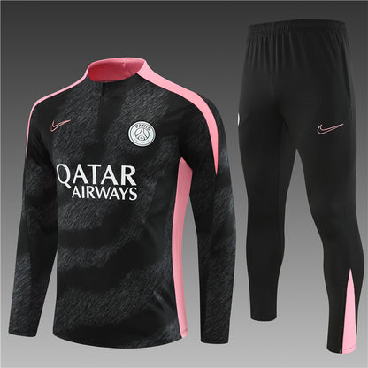 Buzo Completo PSG Negro Rosado