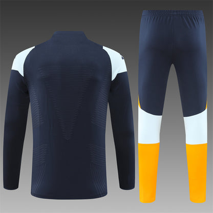Buzo Completo Real Madrid Azul Diseño Blanco